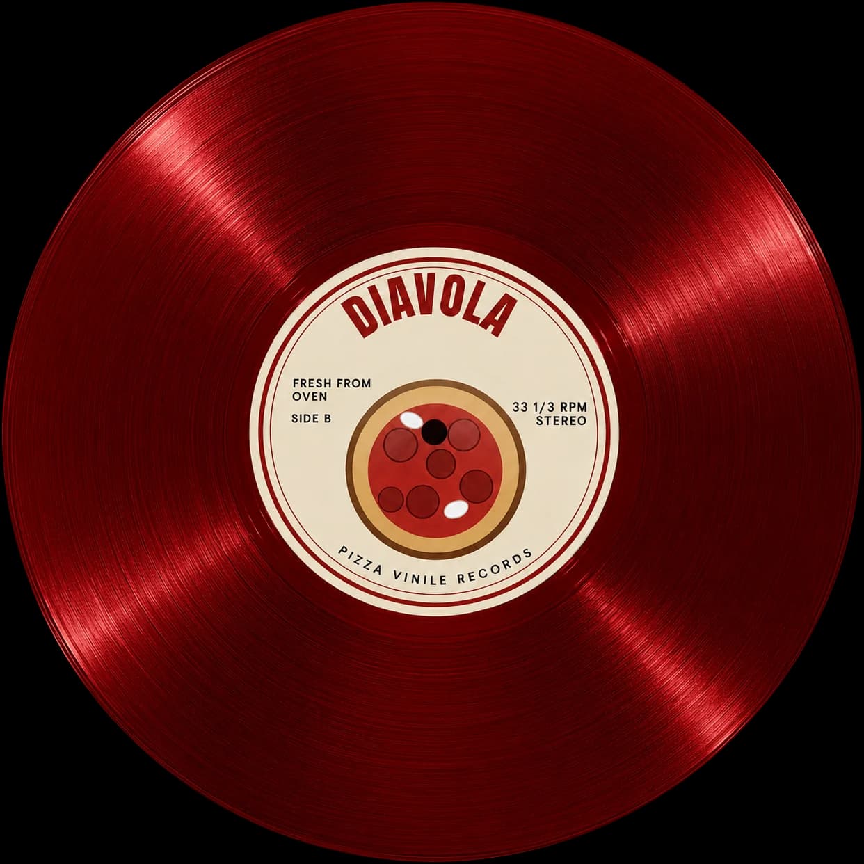 Diavola, pressed on crimson red vinyl